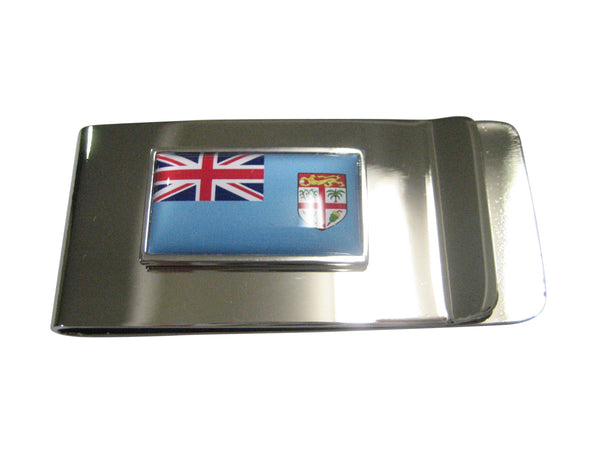 Thin Bordered Republic of Fiji Flag Money Clip
