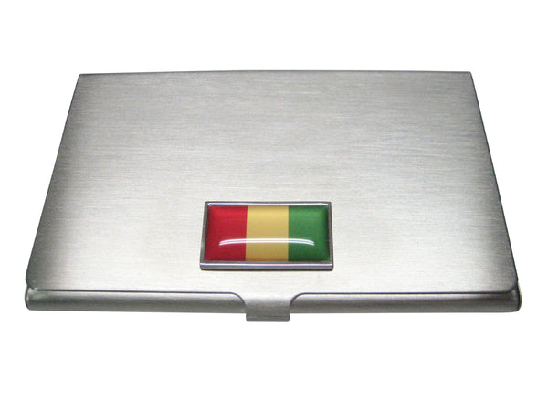 Thin Bordered Republic of Guinea Flag Business Card Holder