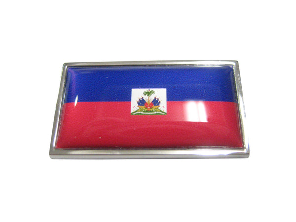 Thin Bordered Republic of Haiti Flag Magnet