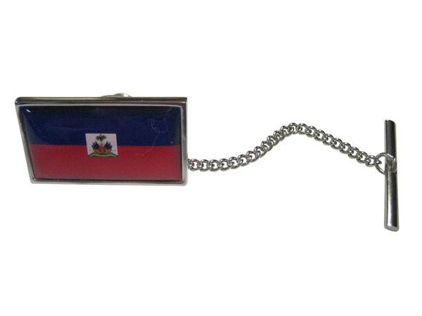 Thin Bordered Republic of Haiti Flag Tie Tack