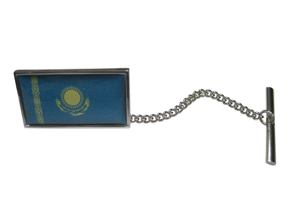 Thin Bordered Republic of Kazakhstan Flag Tie Tack