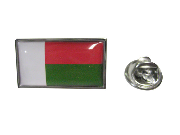 Thin Bordered Republic of Madagascar Flag Lapel Pin