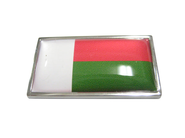 Thin Bordered Republic of Madagascar Flag Magnet