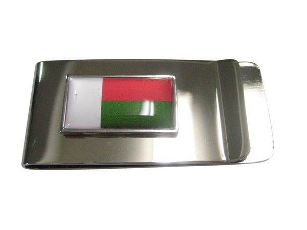 Thin Bordered Republic of Madagascar Flag Money Clip