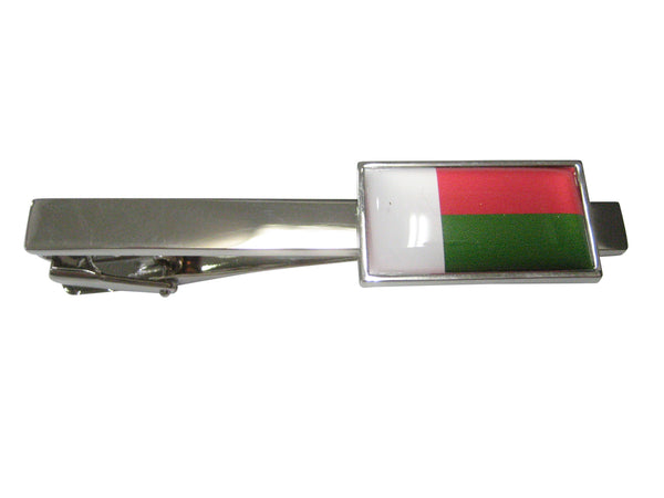 Thin Bordered Republic of Madagascar Flag Tie Clip