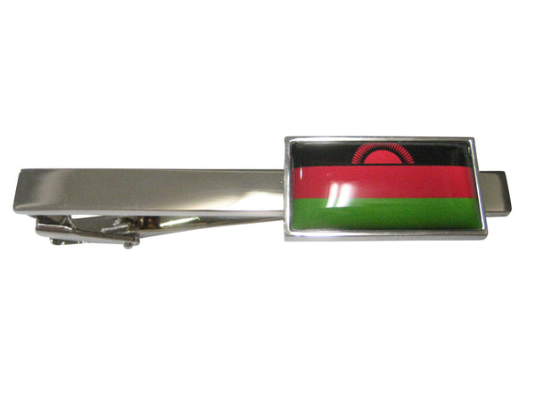 Thin Bordered Republic of Malawi Flag Tie Clip