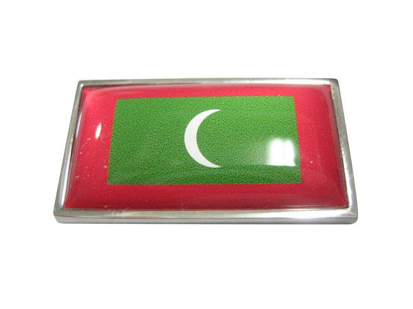 Thin Bordered Republic of Maldives Flag Magnet