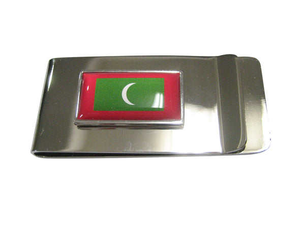 Thin Bordered Republic of Maldives Flag Money Clip