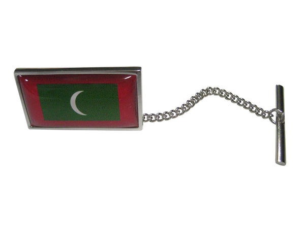 Thin Bordered Republic of Maldives Flag Tie Tack