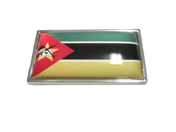 Thin Bordered Republic of Mozambique Flag Magnet