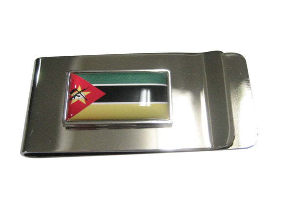 Thin Bordered Republic of Mozambique Flag Money Clip