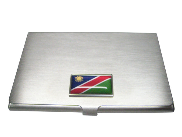 Thin Bordered Republic of Namibia Flag Business Card Holder