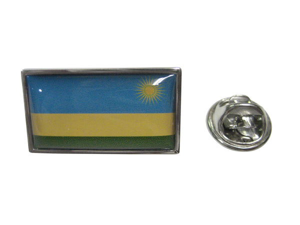 Thin Bordered Republic of Rwanda Flag Lapel Pin