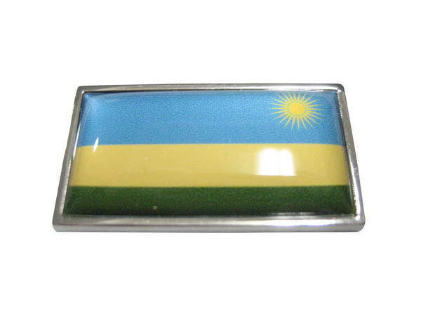 Thin Bordered Republic of Rwanda Flag Magnet