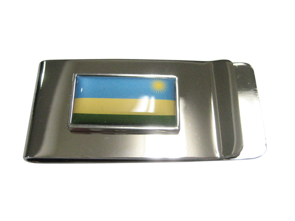 Thin Bordered Republic of Rwanda Flag Money Clip