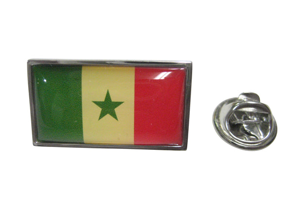 Thin Bordered Republic of Senegal Flag Lapel Pin