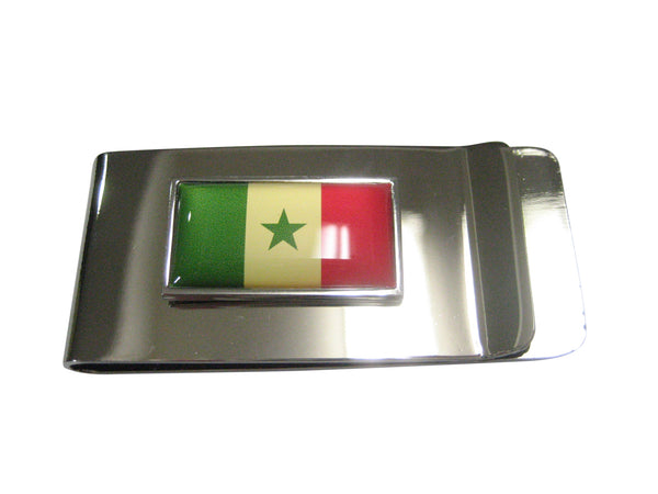Thin Bordered Republic of Senegal Flag Money Clip