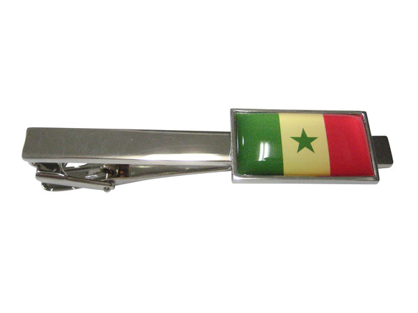 Thin Bordered Republic of Senegal Flag Tie Clip