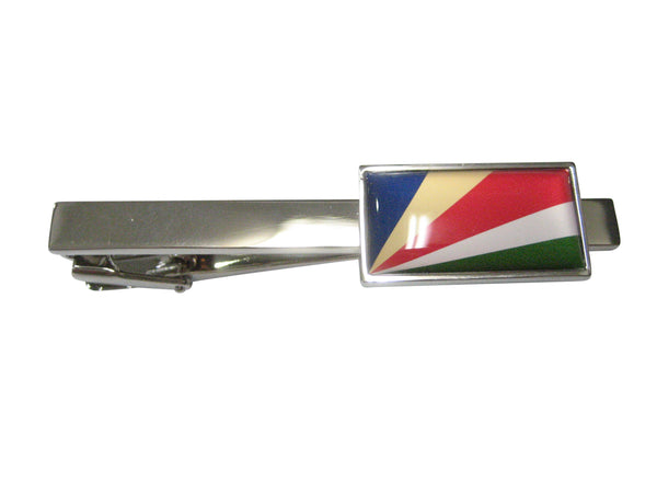 Thin Bordered Republic of Seychelles Flag Tie Clip