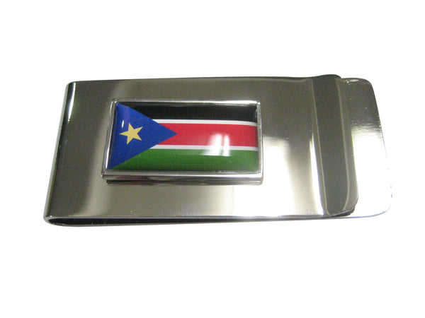 Thin Bordered Republic of South Sudan Flag Money Clip