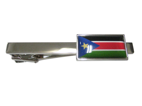 Thin Bordered Republic of South Sudan Flag Tie Clip