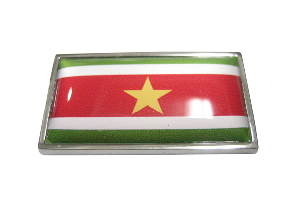 Thin Bordered Republic of Suriname Flag Magnet