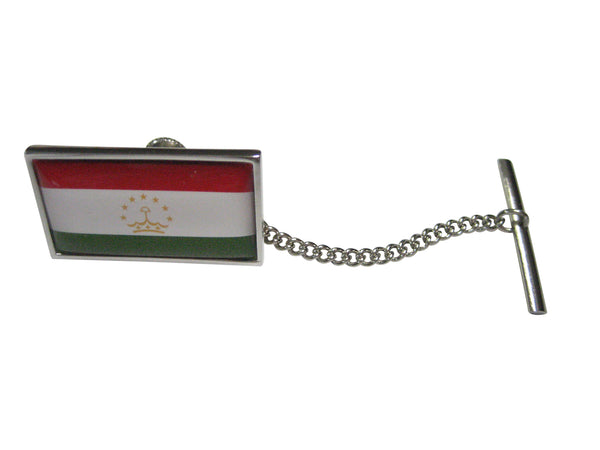 Thin Bordered Republic of Tajikistan Flag Tie Tack