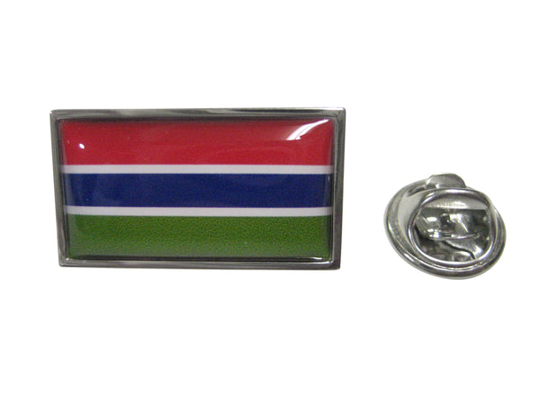Thin Bordered Republic of The Gambia Flag Lapel Pin