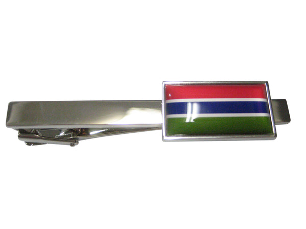 Thin Bordered Republic of The Gambia Flag Tie Clip