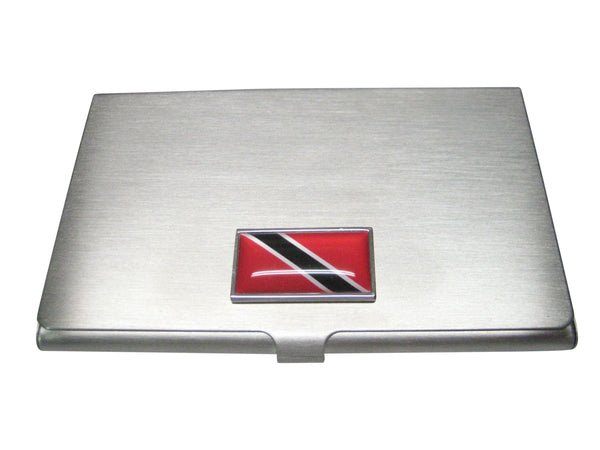 Thin Bordered Republic of Trinidad and Tobago Flag Business Card Holder