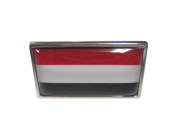Thin Bordered Republic of Yemen Flag Adjustable Size Fashion Ring