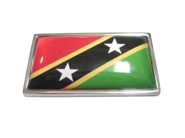 Thin Bordered Saint Kitts and Nevis Flag Magnet