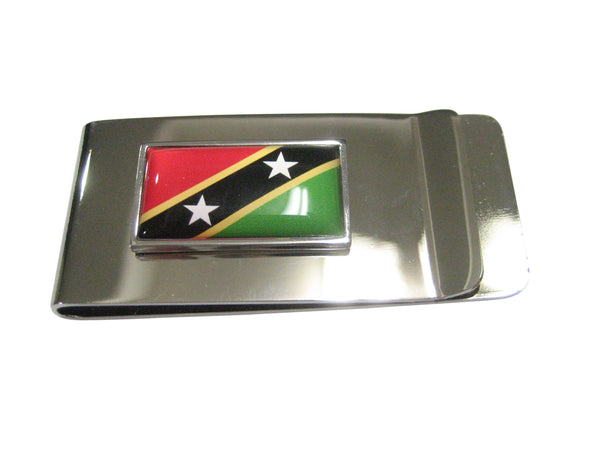 Thin Bordered Saint Kitts and Nevis Flag Money Clip