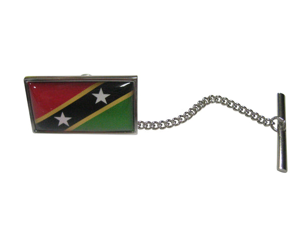 Thin Bordered Saint Kitts and Nevis Flag Tie Tack