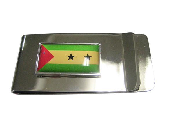 Thin Bordered São Tomé and Príncipe Flag Money Clip