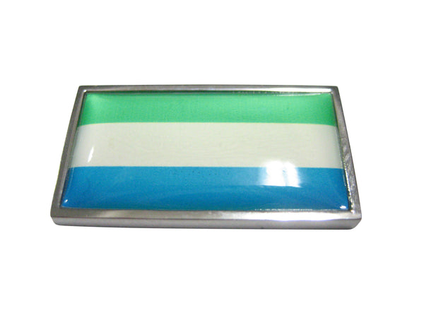 Thin Bordered Sierra Leone Flag Magnet