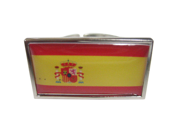Thin Bordered Spain Flag Adjustable Size Fashion Ring