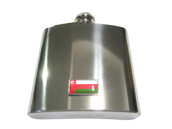 Thin Bordered Sultanate of Oman Flag 6oz Flask