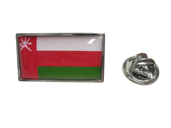 Thin Bordered Sultanate of Oman Flag Lapel Pin