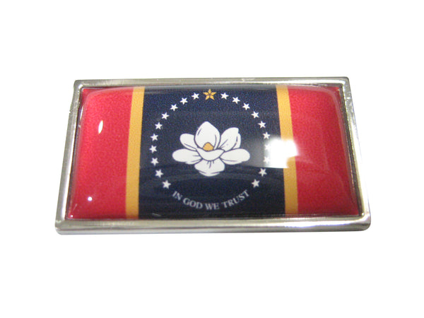 Thin Bordered UPDATED NEW Mississippi State Flag Magnet
