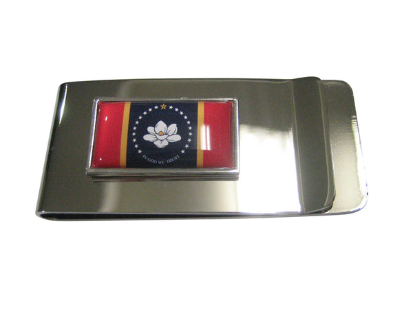 Thin Bordered UPDATED NEW Mississippi State Flag Money Clip