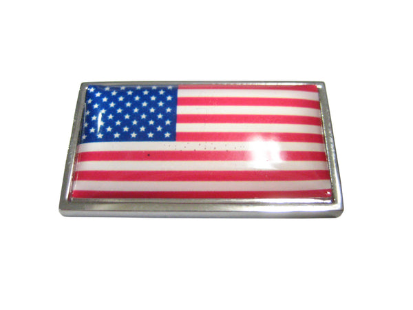 Thin Bordered USA American Flag Magnet