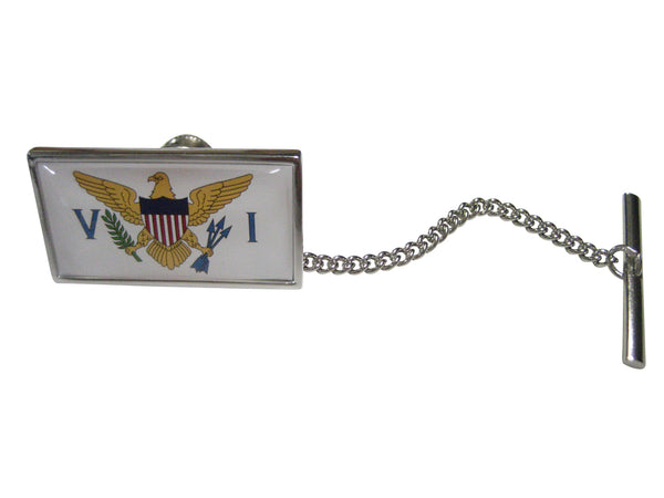 Thin Bordered United States Virgin Islands USVI Flag Tie Tack