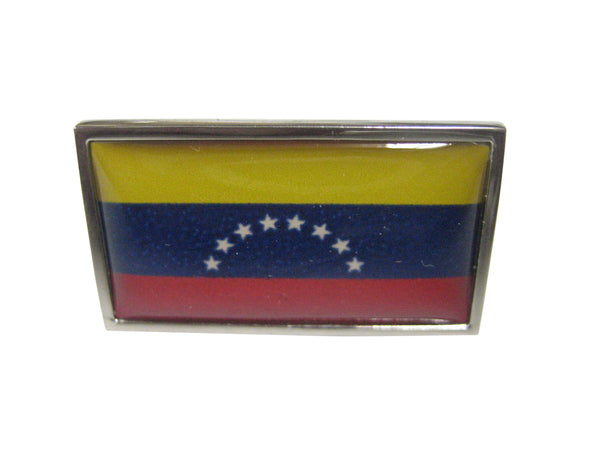 Thin Bordered Venezuela Flag Adjustable Size Fashion Ring
