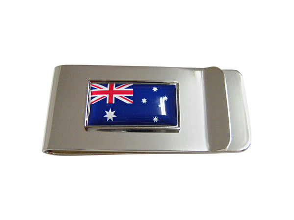 Thin Bordered Australia Flag Pendant Money Clip