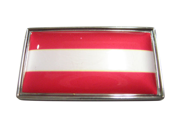 Thin Bordered Austria Flag Magnet