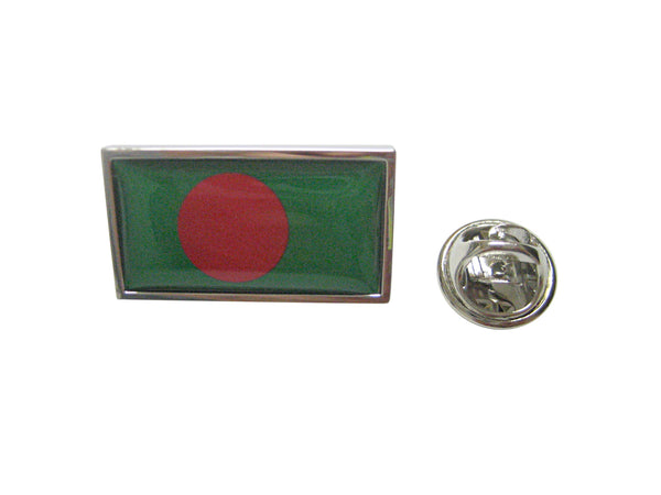 Thin Bordered Bangladesh Flag Lapel Pin