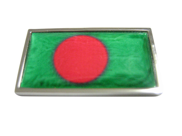 Thin Bordered Bangladesh Flag Magnet