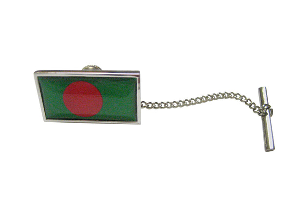 Thin Bordered Bangladesh Flag Tie Tack