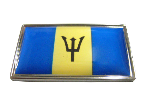 Thin Bordered Barbados Flag Magnet